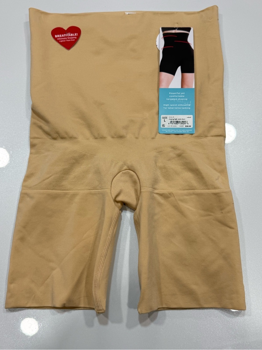 ASSETS BY SPANX shaping High Waist Shorts Size Large nude